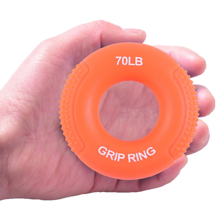 2 PCS Silicone Gripper Finger Exercise Grip Ring, Specification: 70LB (General Orange)