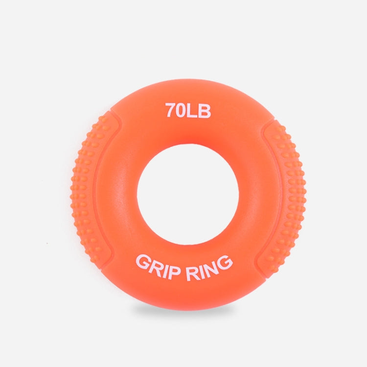 2 PCS Silicone Gripper Finger Exercise Grip Ring, Specification: 70LB (General Orange)
