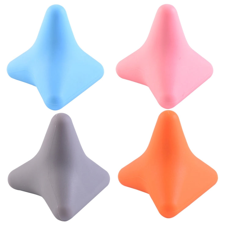 Silicone Thumb Bump Massager Muscle Relaxation Massage Fascia Device, Specification: Quadratic Pink