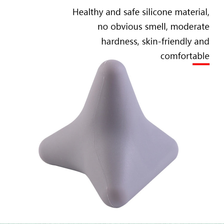 Silicone Thumb Bump Massager Muscle Relaxation Massage Fascia Device, Specification: Quadratic Pink