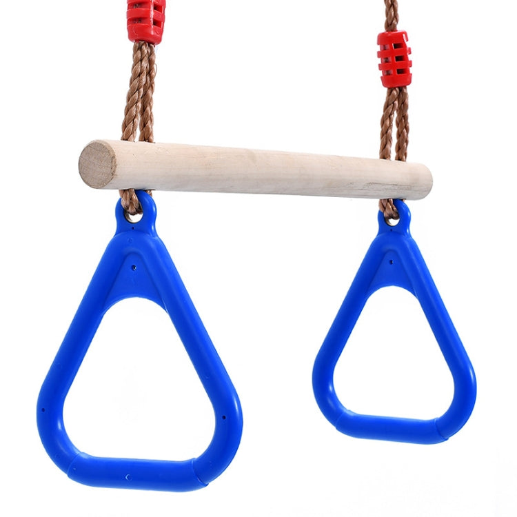 Wooden Stick Injection Molding Handshake Hanging Ring Children Swing, Random Color Delivery