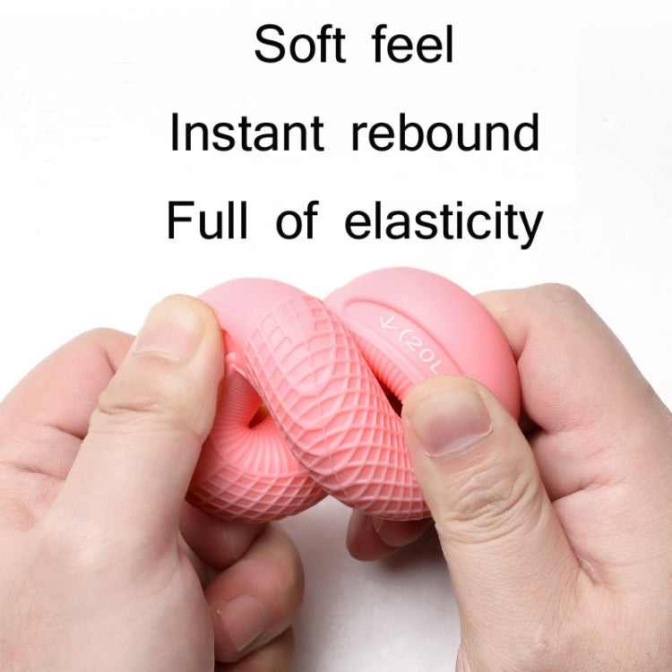 2 PCS Adjustable Strength Silicone Gripper Arm Muscle Strength Rehabilitation Training Fitness Equipment, Colour: 20/30LB ï¼ˆPinkï¼‰