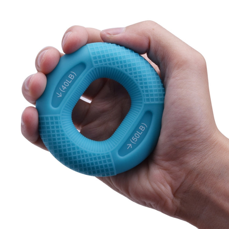 2 PCS Adjustable Strength Silicone Gripper Arm Muscle Strength Rehabilitation Training Fitness Equipment, Colour: 40 / 50LBï¼ˆBlueï¼‰