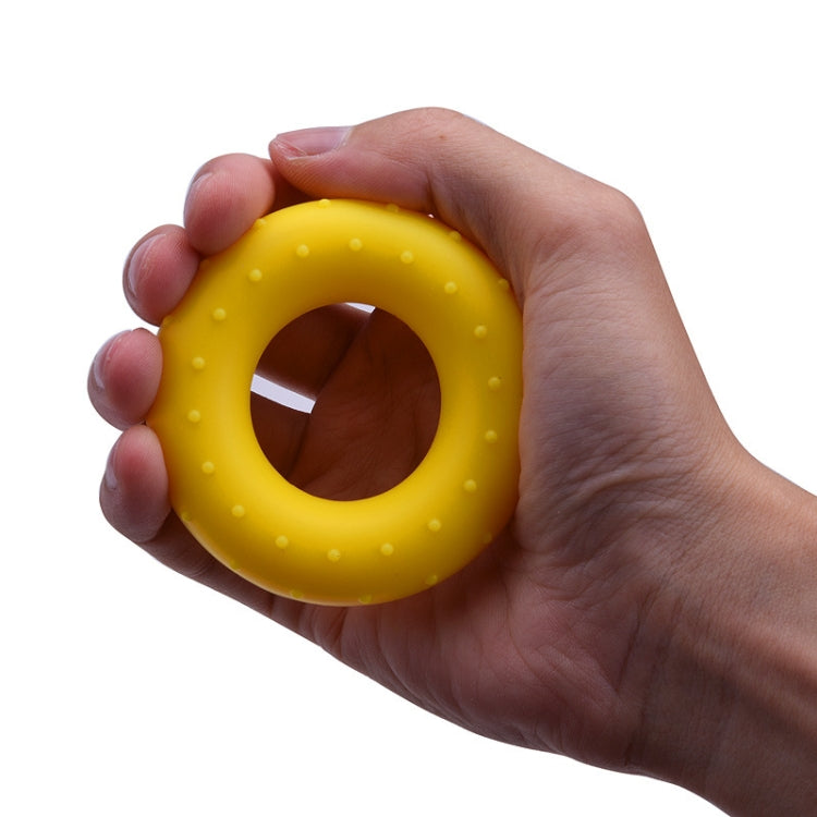 3 PCS Bump Silicone Grip Device Finger Rehabilitation Training Grip Ring, Specification: 20LB ï¼ˆYellowï¼‰
