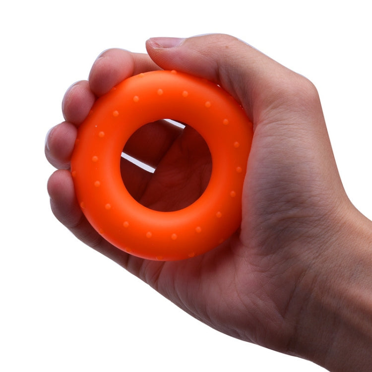 3 PCS Bump Silicone Grip Device Finger Rehabilitation Training Grip Ring, Specification: 50LBï¼ˆOrangeï¼‰