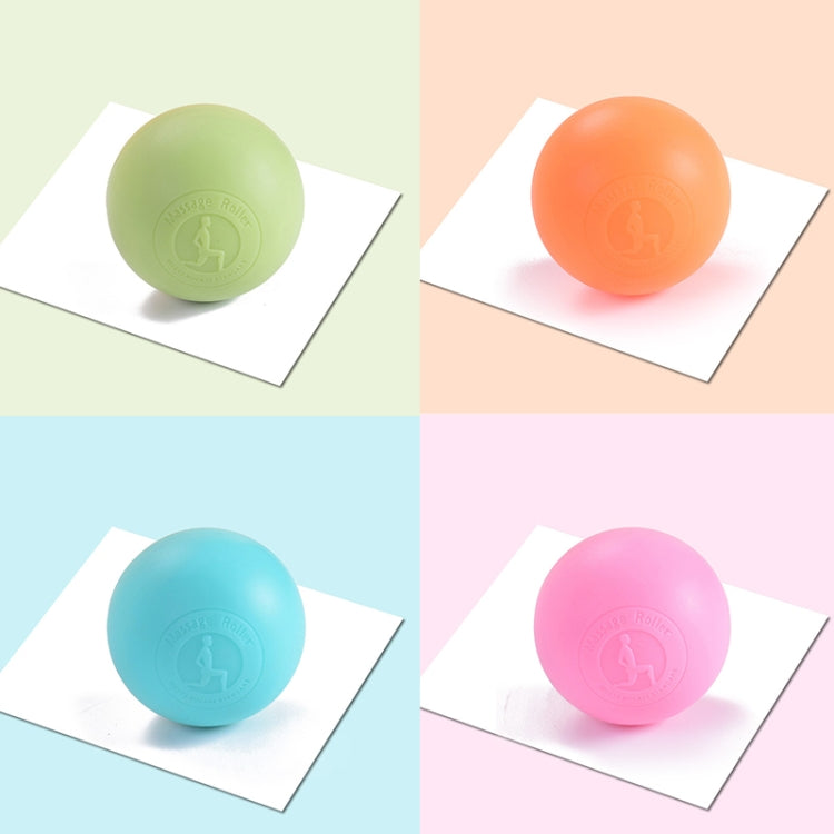Fascia Ball Muscle Relaxation Yoga Ball Back Massage Silicone Ball, Specification: Flat Blue Ball
