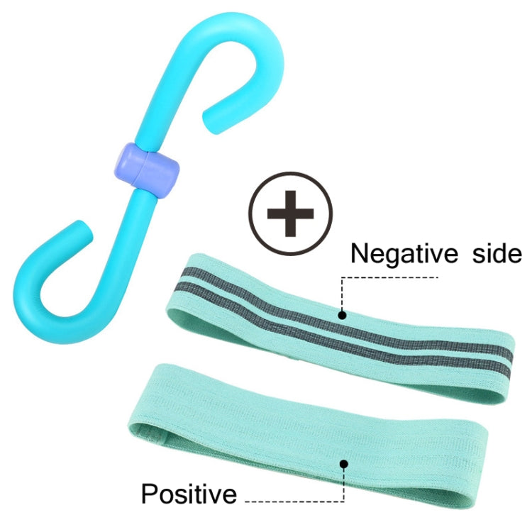 2 in 1 Stovepipe Device + Squat Resistance Band Hip Lift And Abdomen Fitness Exercise Equipment Set