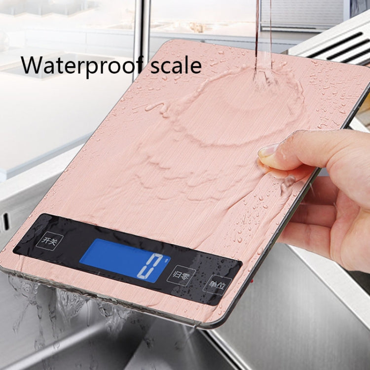 A10-1 Portable USB Kitchen Scale Household Food Baking Tea Quasi-Gram Weight Bench Scale, Specification: 5kg / 1g(White)