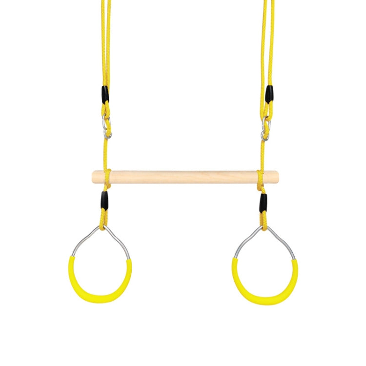 Children Exercise Sports Rings Adult Fitness Household Climbing Rings Outdoor Rings Swing,Random Color Delivery