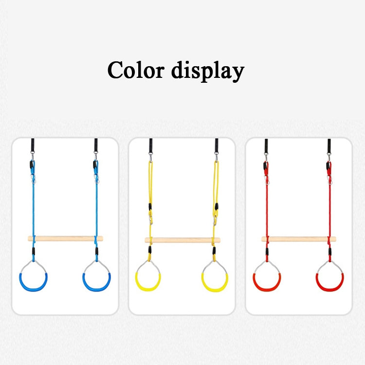 Children Exercise Sports Rings Adult Fitness Household Climbing Rings Outdoor Rings Swing,Random Color Delivery