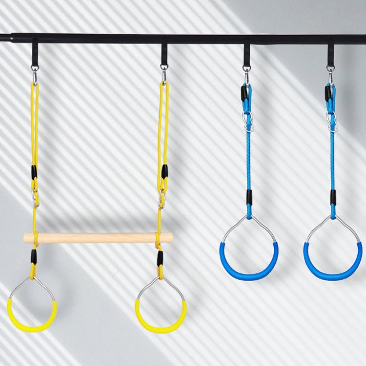 Children Exercise Sports Rings Adult Fitness Household Climbing Rings Outdoor Rings Swing,Random Color Delivery