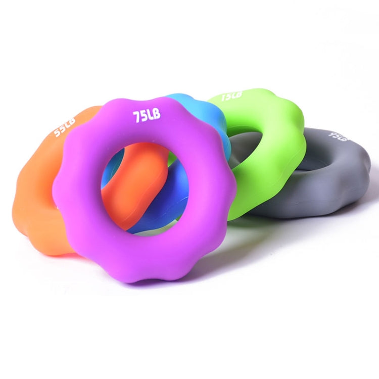 2 PCS Silicone Finger Marks Grip Device Finger Exercise Grip Ring, Specification: 15LB (Green)