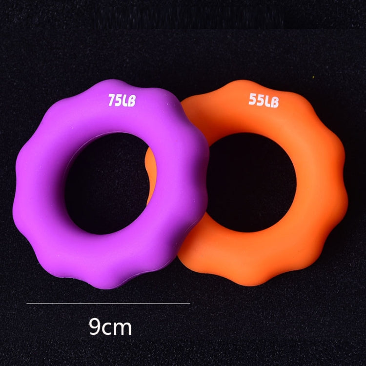 2 PCS Silicone Finger Marks Grip Device Finger Exercise Grip Ring, Specification: 35LB (Blue)