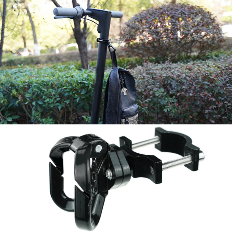 2 PCS For Ninebot MAX G30 Scooter Accessories Aluminum Alloy Hook Rod Hook, Specification: Double Hook  (All Black)