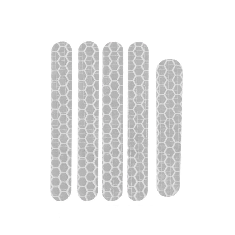 5 PCS Scooter Stickers Reflective Cursor Scooter Mudguard Reflective Sticker  For Ninebot ES1 (White)