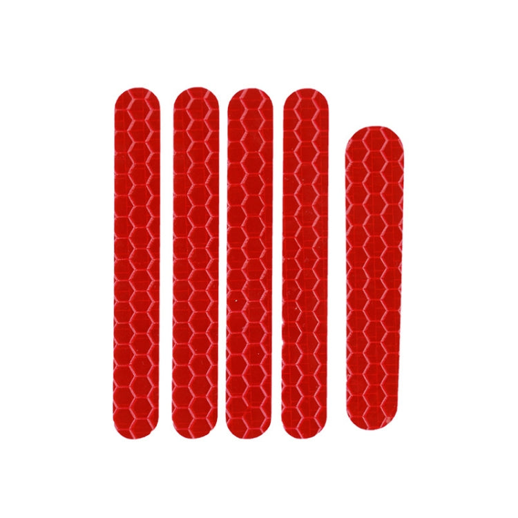 5 PCS Scooter Stickers Reflective Cursor Scooter Mudguard Reflective Sticker For Ninebot ES1 (Red)