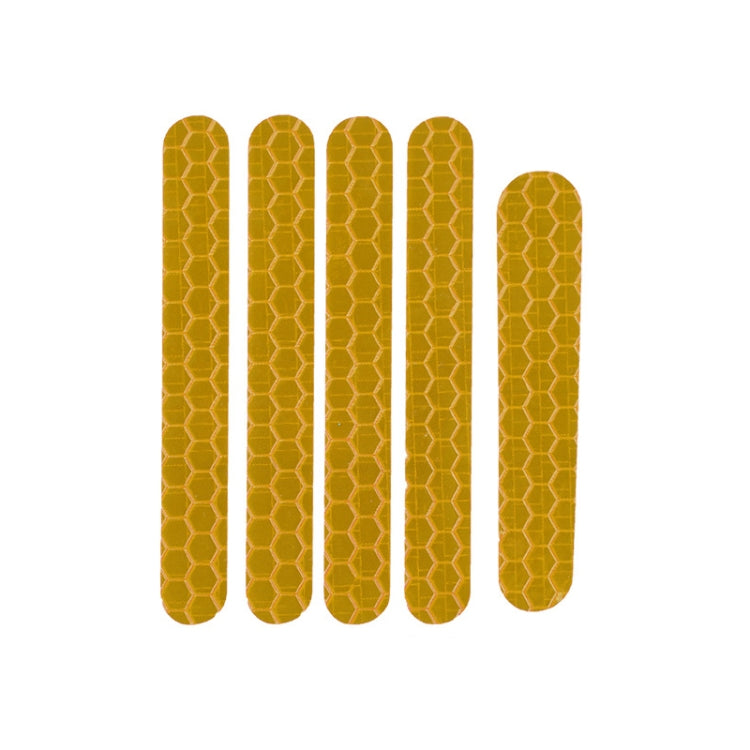 5 PCS Scooter Stickers Reflective Cursor Scooter Mudguard Reflective Sticker For Ninebot ES1 (Yellow)