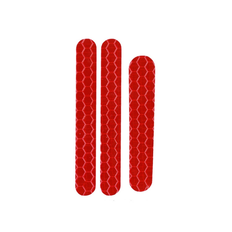 5 PCS Scooter Stickers Reflective Cursor Scooter Mudguard Reflective Sticker For Ninebot ES2 (Red)