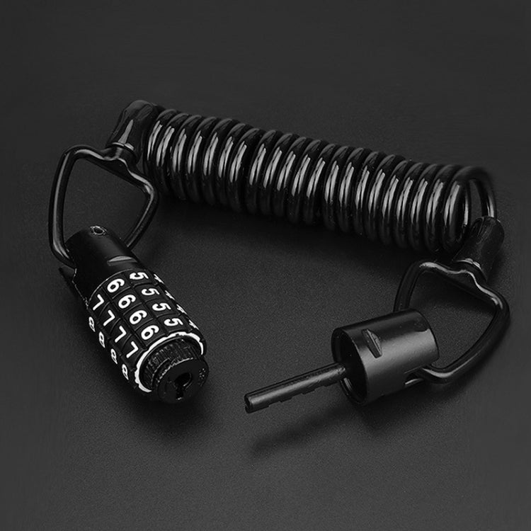2 PCS Bicycle Lock Wire Chain Lock Mountain Bike Motorcycle Anti-Theft Password Lock Luggage Lock (1230 1.5m  Four-digit Password Helmet Lock)