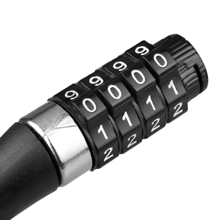 2 PCS Bicycle Lock Wire Chain Lock Mountain Bike Motorcycle Anti-Theft Password Lock Luggage Lock (1208 Four-digit Password Lock)