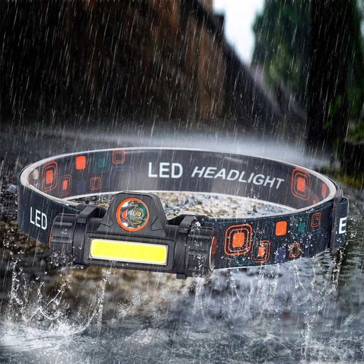 2 PCS 101 USB Rechargeable Headlight Glare Flashlight Magnet Camping Light Outdoor Fishing Light