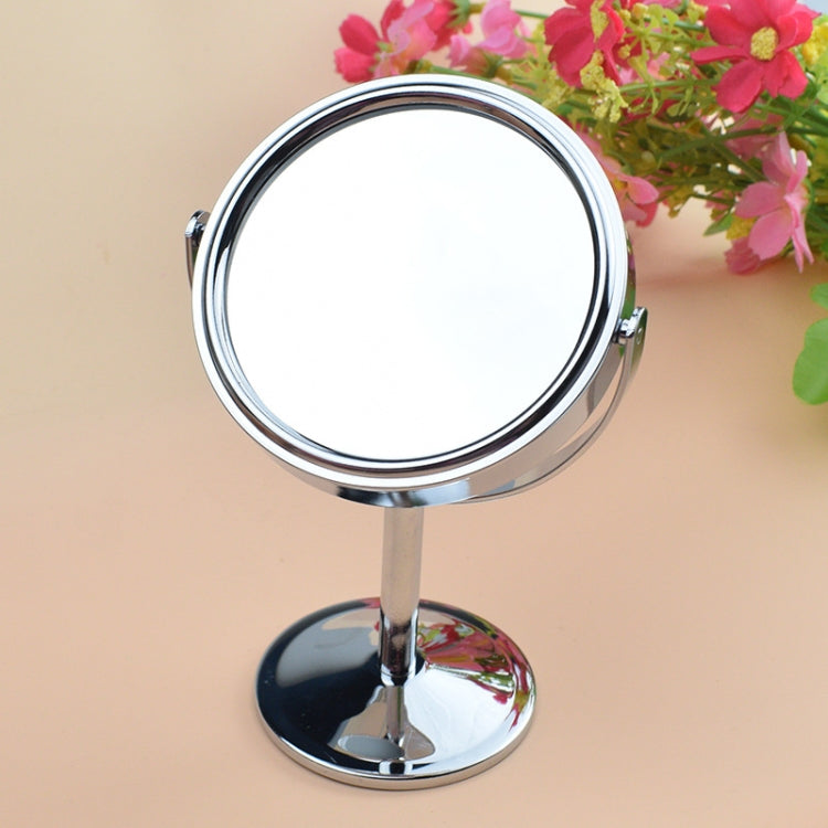 5 PCS Metal Desktop Mirror 1:2 Magnification Double-Sided Makeup Mirror