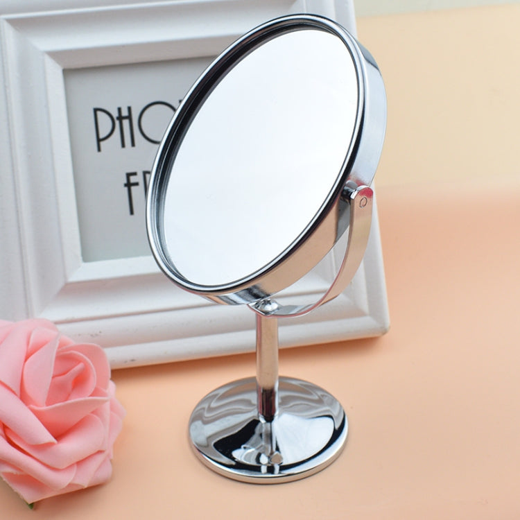 5 PCS Metal Desktop Mirror 1:2 Magnification Double-Sided Makeup Mirror