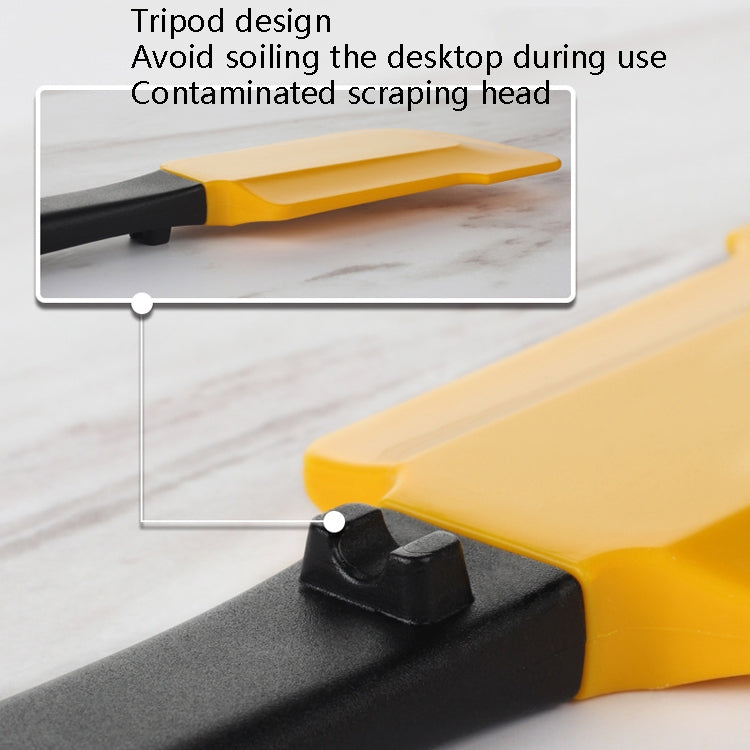 2 in 1 Baked Scraper High Temperature Resistance Silicone Butter Blade Cake Cream Smear Brush Set