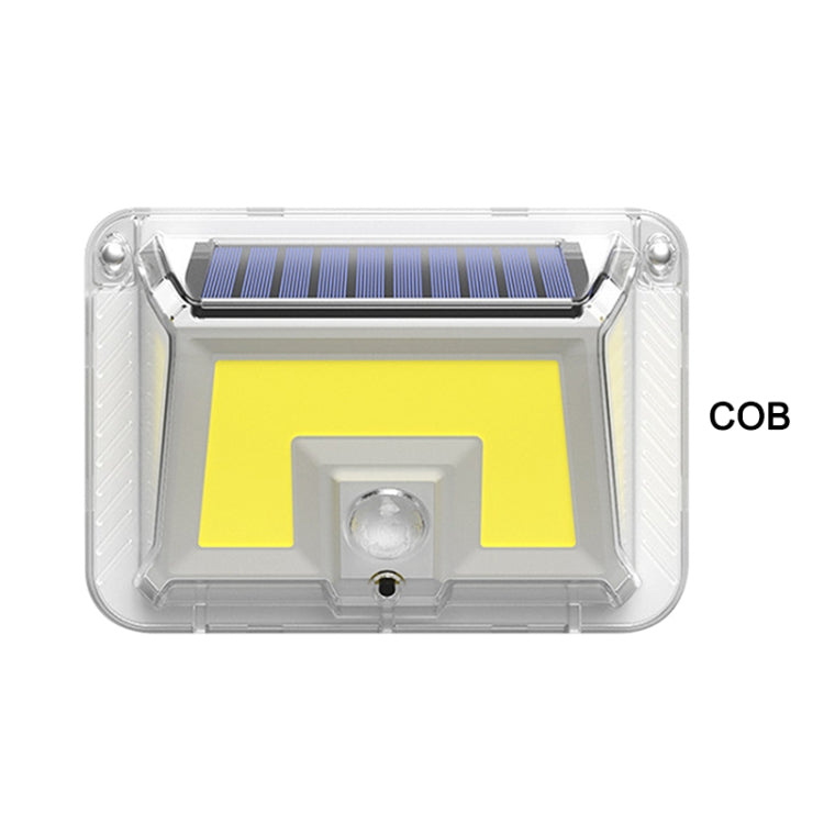 66 COB Solar Wall Light Garden Four-Sided Luminous Solar Light Human Body Induction Waterproof Outdoor Light