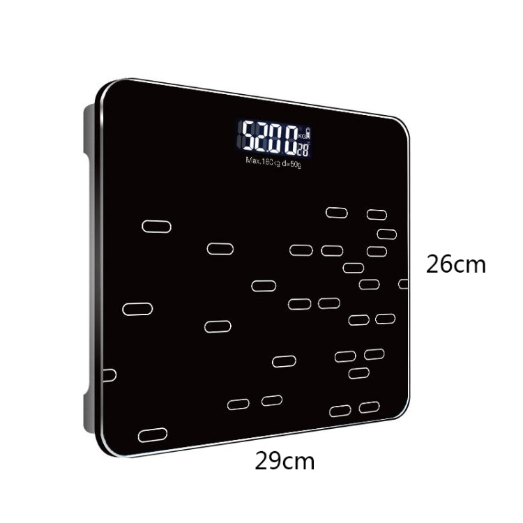 TZ01 Household Weight Scale Health Electronic Scale Battery Style(Night Black)
