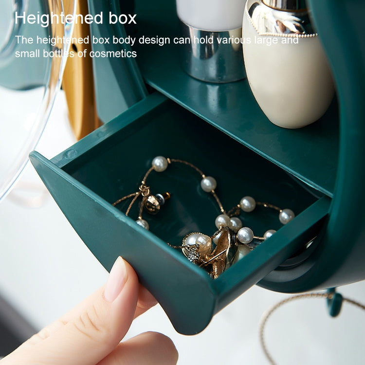 Butterfly Shape Cosmetic Storage Box Wall Hanging Dust-Proof Bathroom Rack