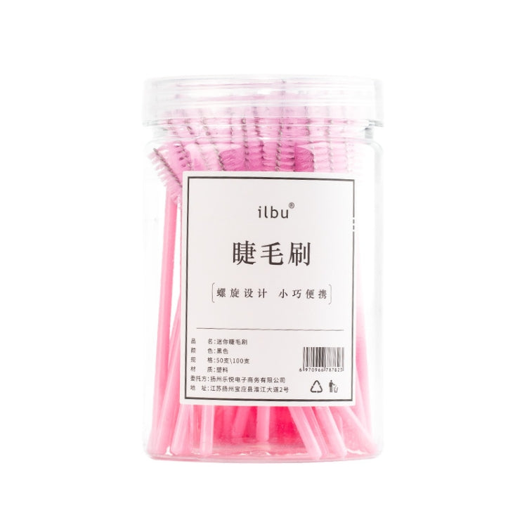 2 Packs Disposable Soft-hair Spiral Eyelash Brush Grafting Eyelash Comb, Specification: 50PCS