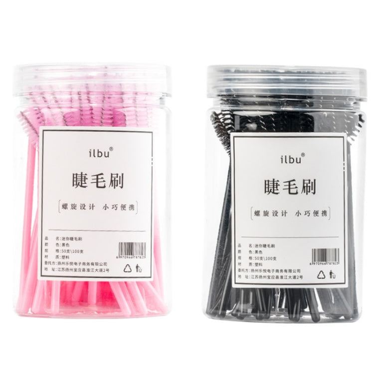 2 Packs Disposable Soft-hair Spiral Eyelash Brush Grafting Eyelash Comb, Specification: 50PCS