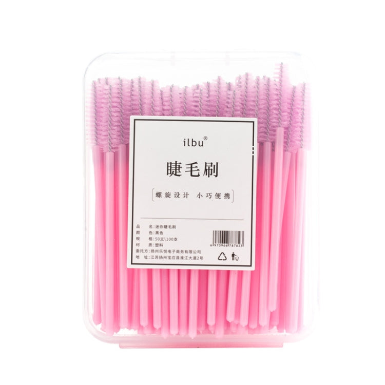 2 Packs Disposable Soft-hair Spiral Eyelash Brush Grafting Eyelash Comb, Specification: 100PCS