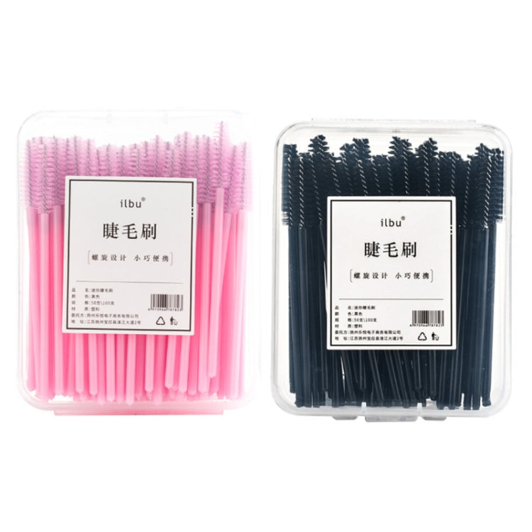 2 Packs Disposable Soft-hair Spiral Eyelash Brush Grafting Eyelash Comb, Specification: 100PCS