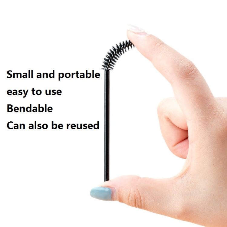 2 Packs Disposable Soft-hair Spiral Eyelash Brush Grafting Eyelash Comb, Specification: 100PCS