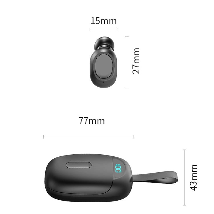 LB-60 TWS Bluetooth Headset In Ear Digital Noise Reduction Sport Wireless Headset