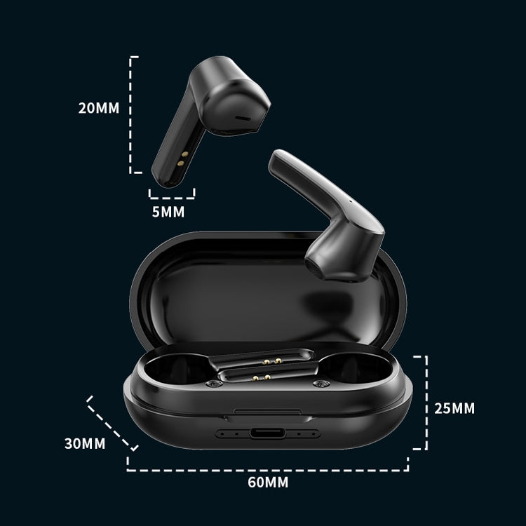 LB-20 Bluetooth Headset 5.0 TWS Wireless In-Ear Sports Noise Reduction Headphones