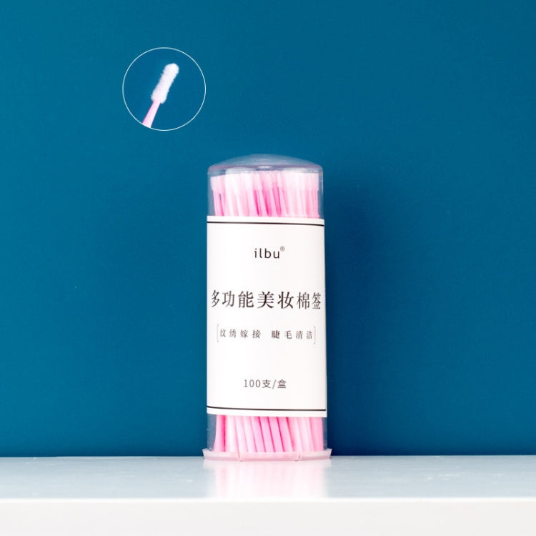 5 PCS Makeup Disposable Nano Cotton Swabs Semi-permanent Tattoo Beauty Cleansing Swabs, Specification: Medium Pink/100PCS/Box