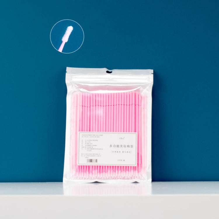 5 PCS Makeup Disposable Nano Cotton Swabs Semi-permanent Tattoo Beauty Cleansing Swabs, Specification: Medium Pink/100PCS/Bag