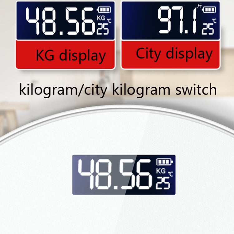 LCD Display Electronic Scale Household Weighing Health Scale Battery Model