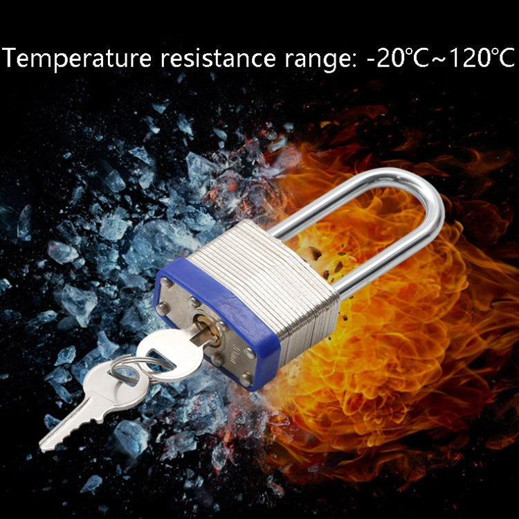 Dust-Proof Waterproof Laminated Padlock Multi-Size Copper Lock Core Padlock Industrial Explosion-Proof Durable Iron Lock, Specification: LP05