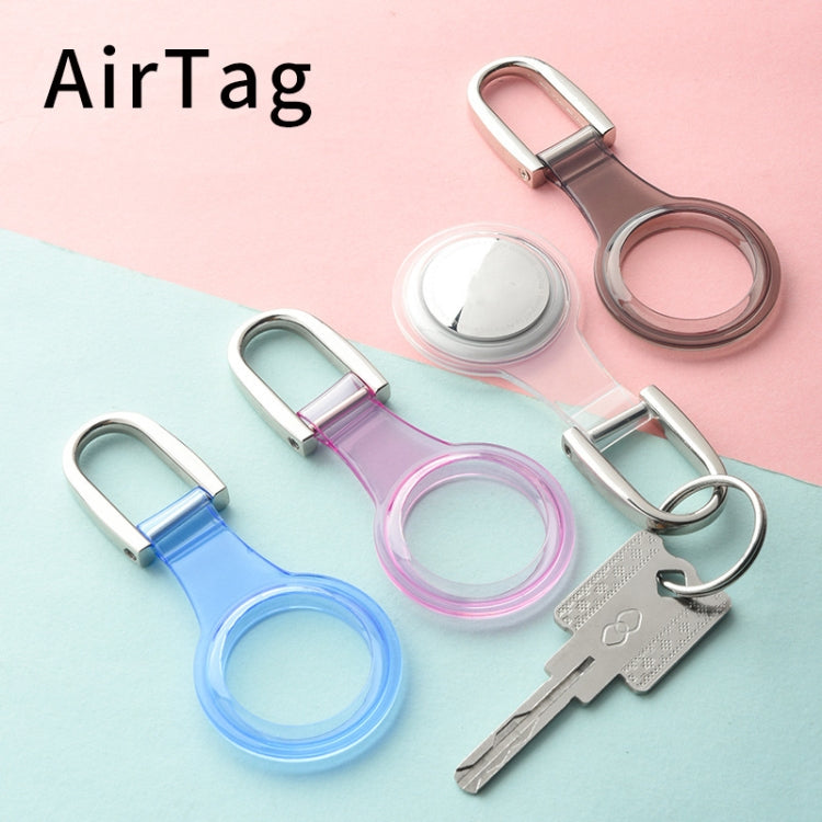 3 PCS Tracker TPU Soft Rubber Protective Cover With U-Shaped Keychain For AirTag