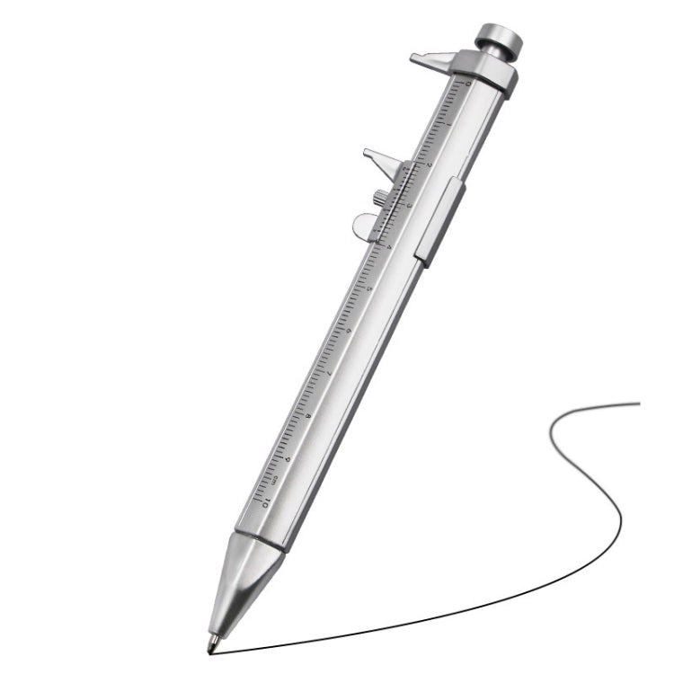 20 PCS Plastic Cursor Caliper Type Ballpoint Pen Student Multi-Purpose Scale