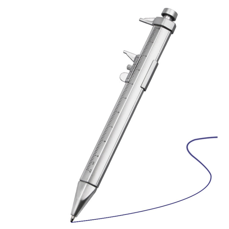 20 PCS Plastic Cursor Caliper Type Ballpoint Pen Student Multi-Purpose Scale
