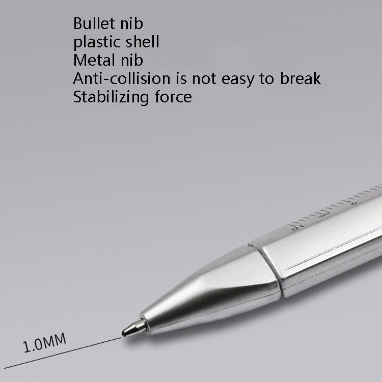 20 PCS Plastic Cursor Caliper Type Ballpoint Pen Student Multi-Purpose Scale