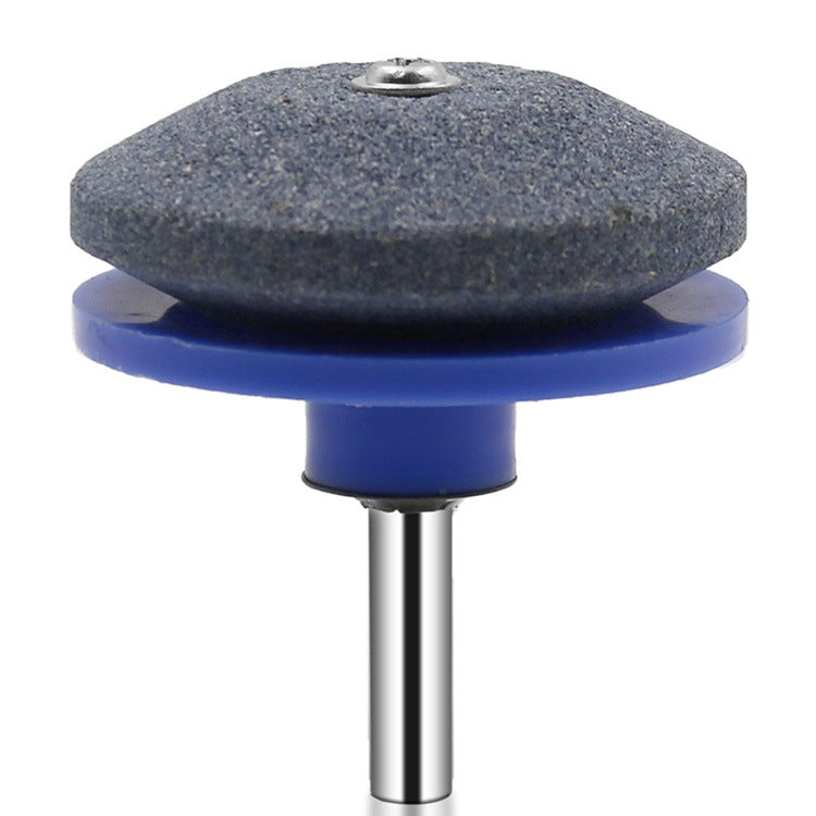 6 PCS Grinding Stone Industrial Electric Sharpener Mower Grinding Tool Wear Resistant Grinding Head, Specification: Plastic Blue