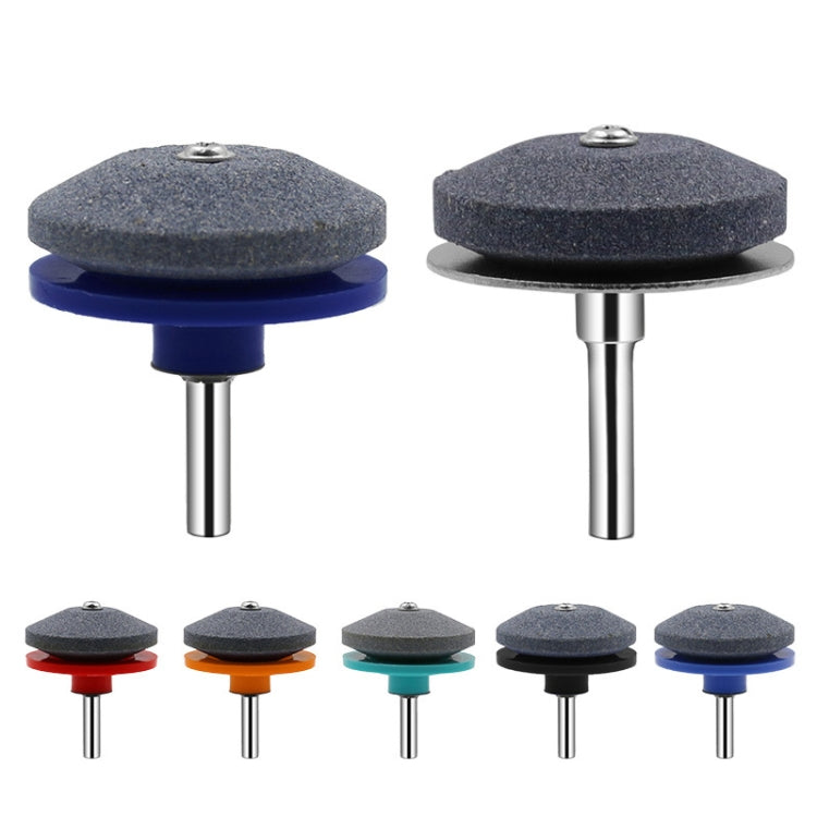 6 PCS Grinding Stone Industrial Electric Sharpener Mower Grinding Tool Wear Resistant Grinding Head, Specification: Plastic Blue