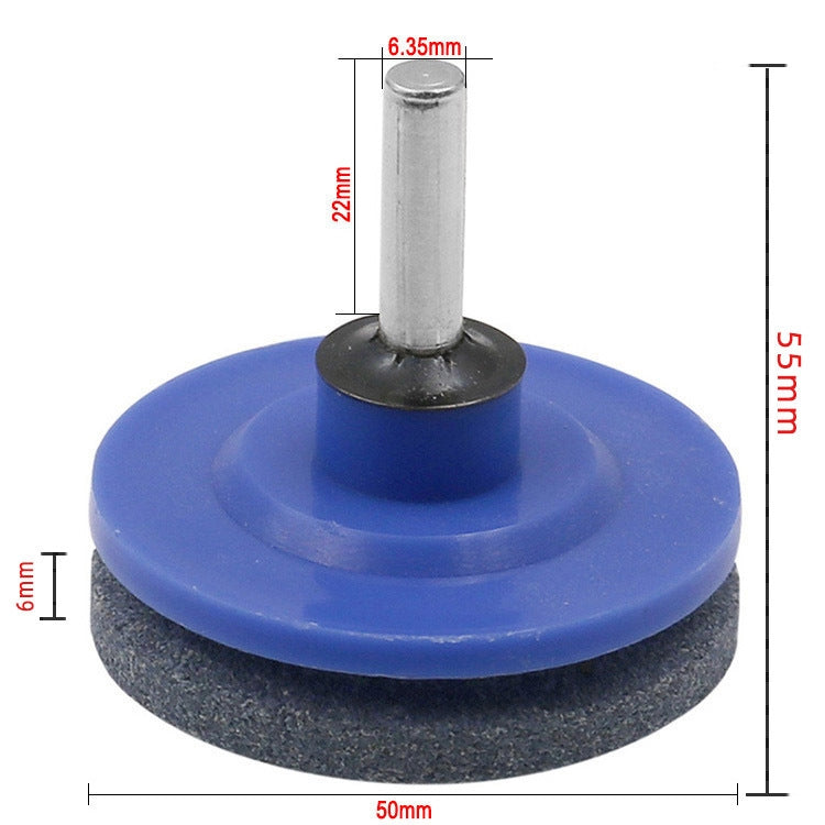 6 PCS Grinding Stone Industrial Electric Sharpener Mower Grinding Tool Wear Resistant Grinding Head, Specification: Plastic Dark Blue
