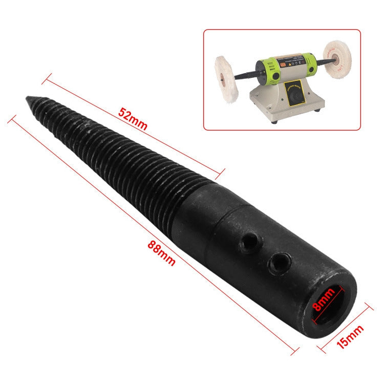 2 Sets Taiwanese Grinding Machine Grinding Wheel Accessories Grinding Wheel Connecting Rod Polishing Wheel Shaft Tip(Left + Right)